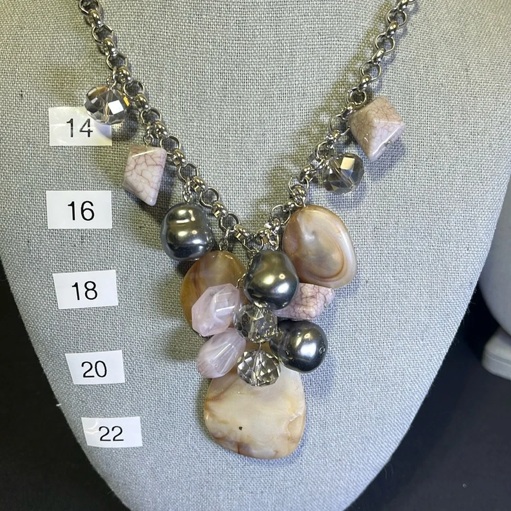 Chico’s lilac petals necklace